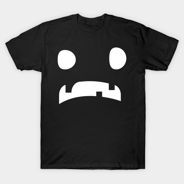 Monster Face Mask T-Shirt by JevLavigne